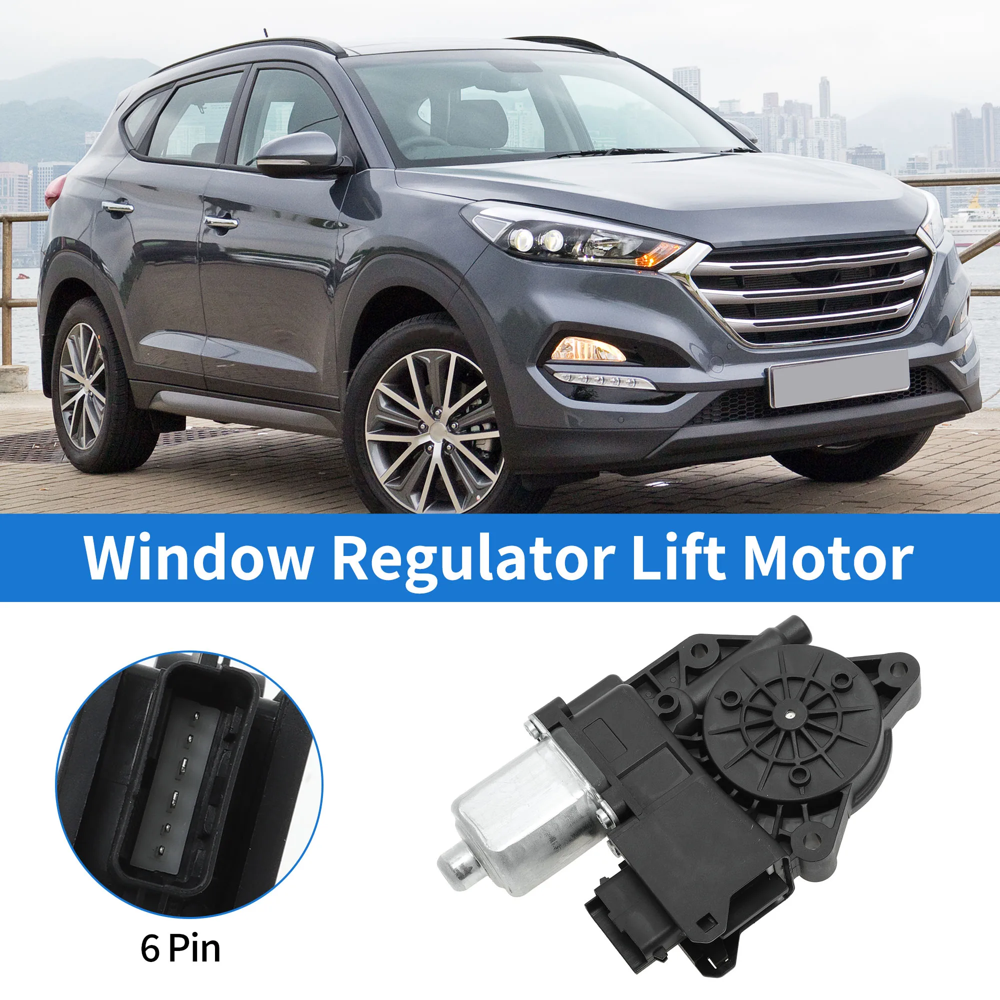 Motor regulador ventanilla eléctrica UXCELL para Hyundai Tucson TL 2015-2020