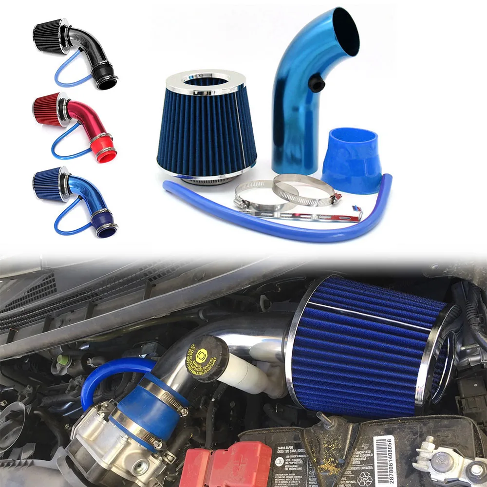 Kit universal de filtro cónico y tubo de admisión para coche