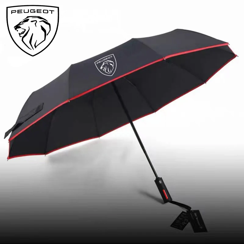 Paraguas plegable automático antiviento para Peugeot 206-508