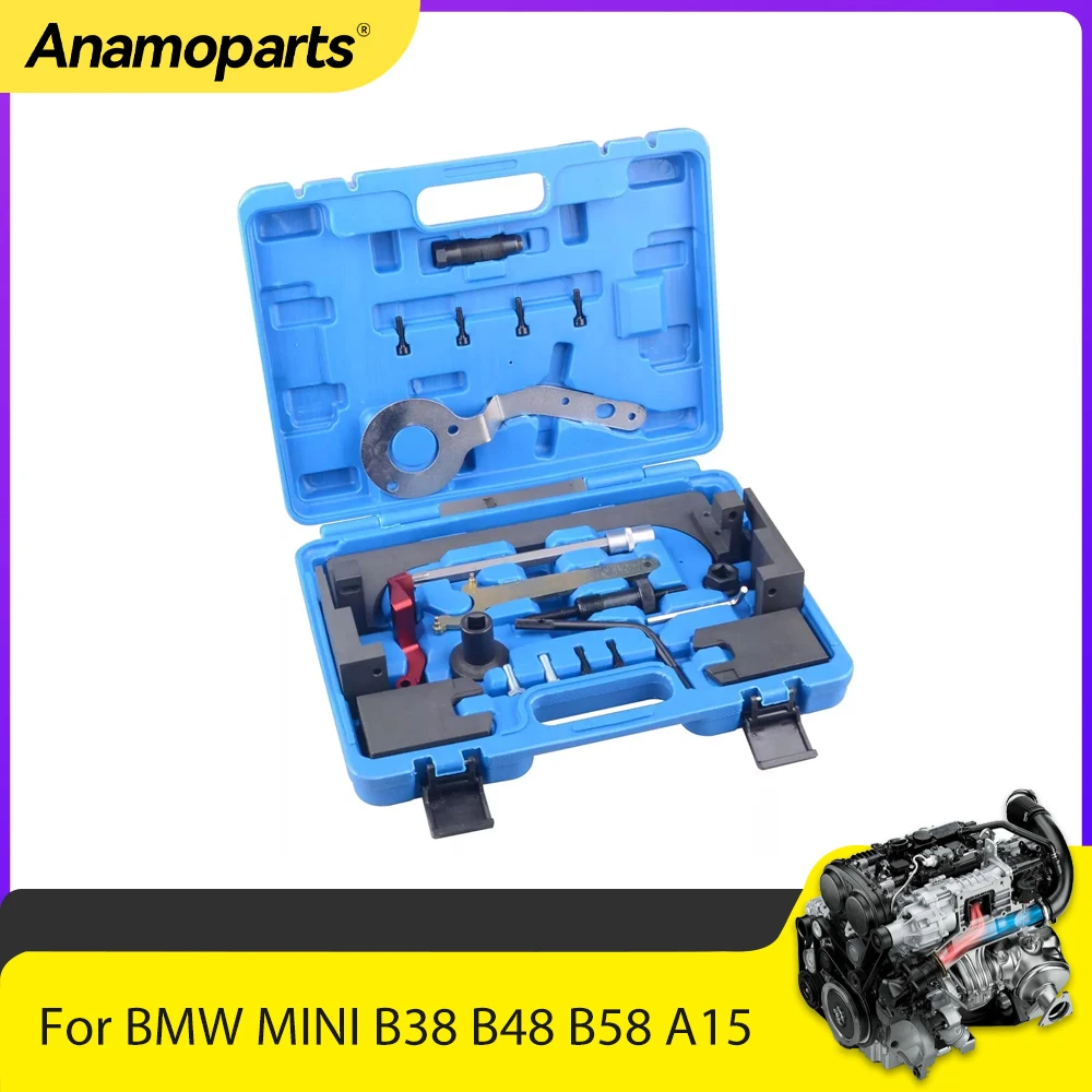 Piezas de motor Kit de herramientas de sincronización de alineación de árbol de levas compatible con 3,0 T para BMW MINI B38 B48 B58 A15 A12 A20 F20 F30 F55 116i 3.0T 2011-2018