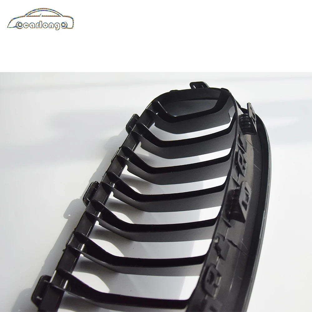 Rejilla delantera de listones individuales, color negro mate, ABS, para BMW Serie 1 F20 - imagen 5