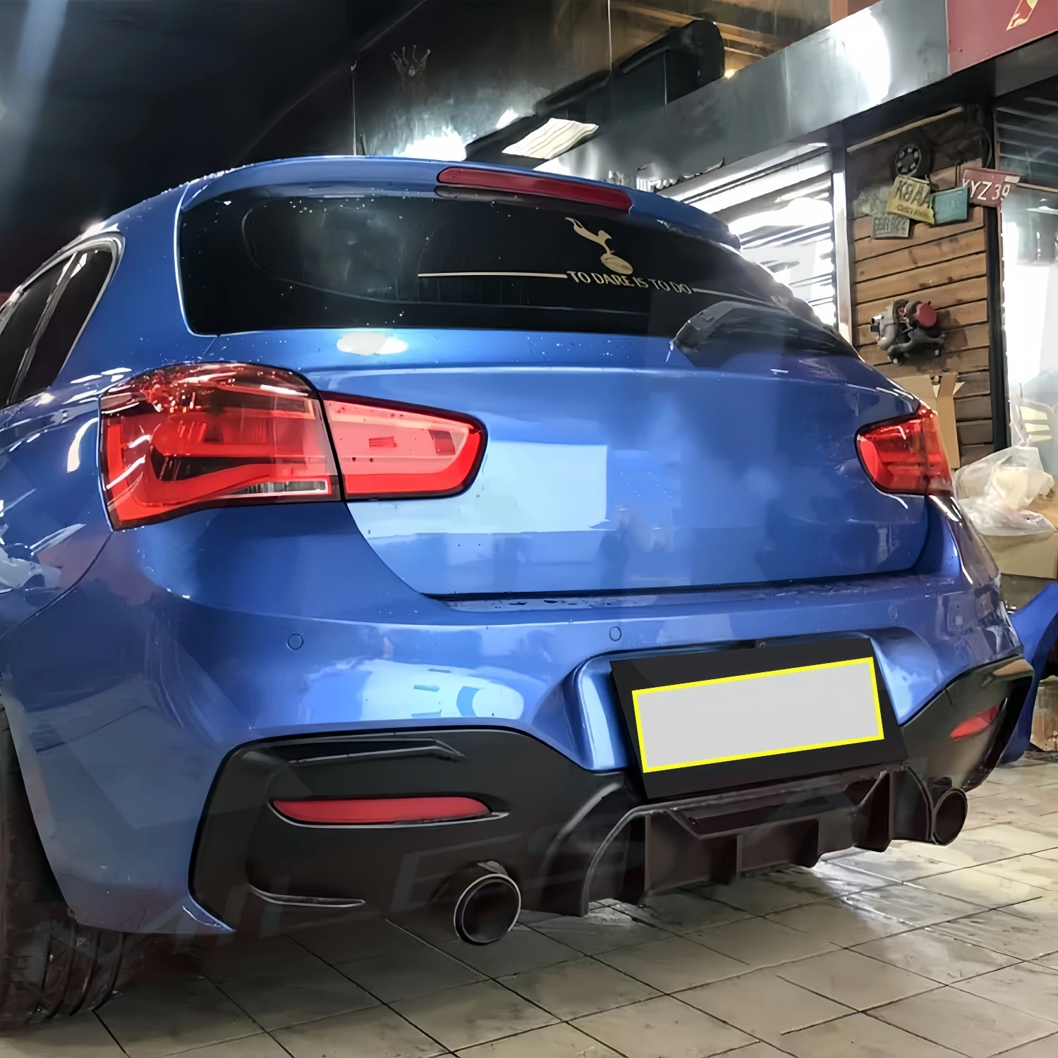 Difusor paragolpes trasero Competition BMW 1 Series F20 F21 M135i M140i - imagen 2