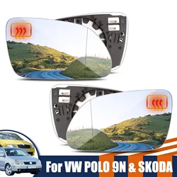 Cristales retrovisor calefactables convexos Skoda Octavia II / Polo 9N