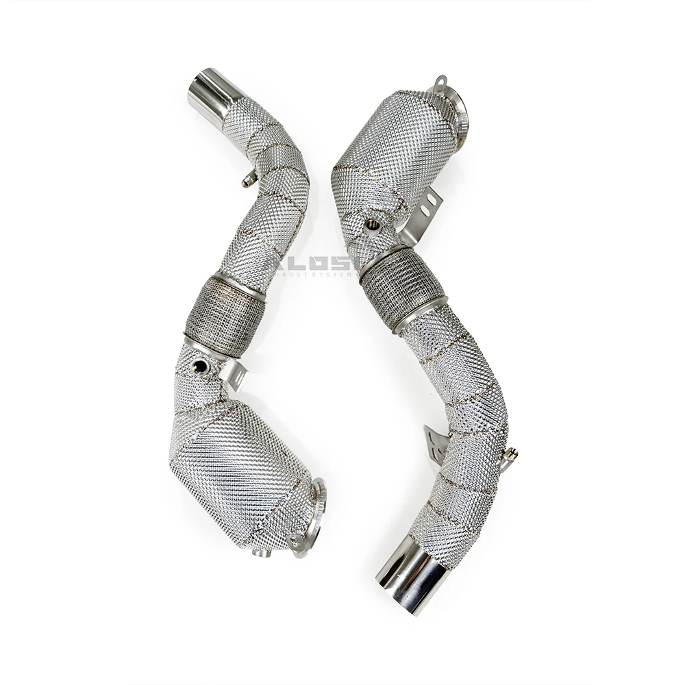 Tubo de bajada de escape de acero inoxidable para BMW X6 M F86 4.4T - imagen 5