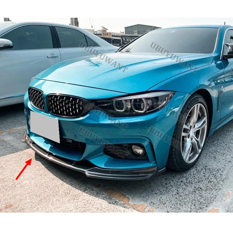 3 uds para BMW F32 F33 F36 M Sport 2013-2020 alerón de barbilla delantera divisores de parachoques Kits de carrocería de labio delantero - imagen 4