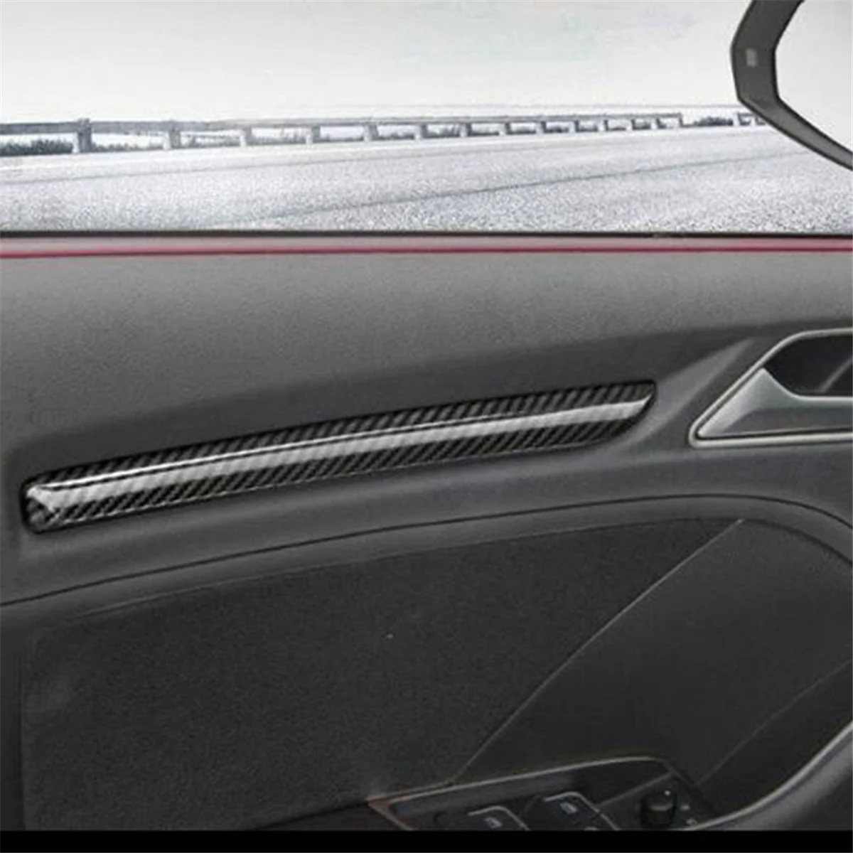Audi A3 8V 2014-2018 Tiras embellecedoras de puerta interior ABS - imagen 5