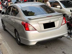 Alerón de maletero ABS negro brillante para Nissan Versa 2011-2017