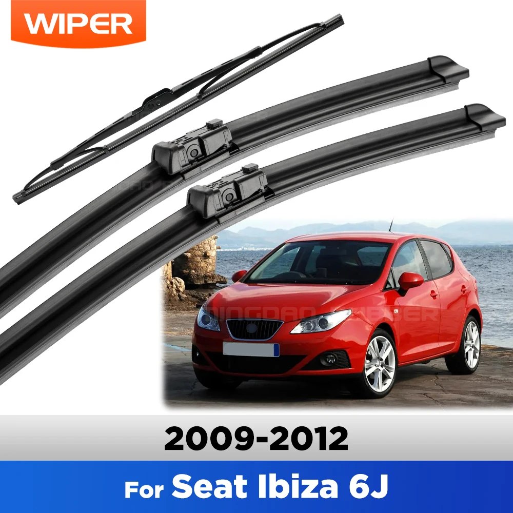 Kit cepillos limpiaparabrisas delantero y trasero Seat Ibiza 6J 2009-2012
