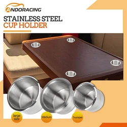 Portavasos universal de acero inoxidable para coche, caravana y barco