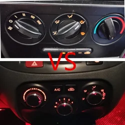 Perillas de interruptor de climatización de aluminio para Kia Rio 3