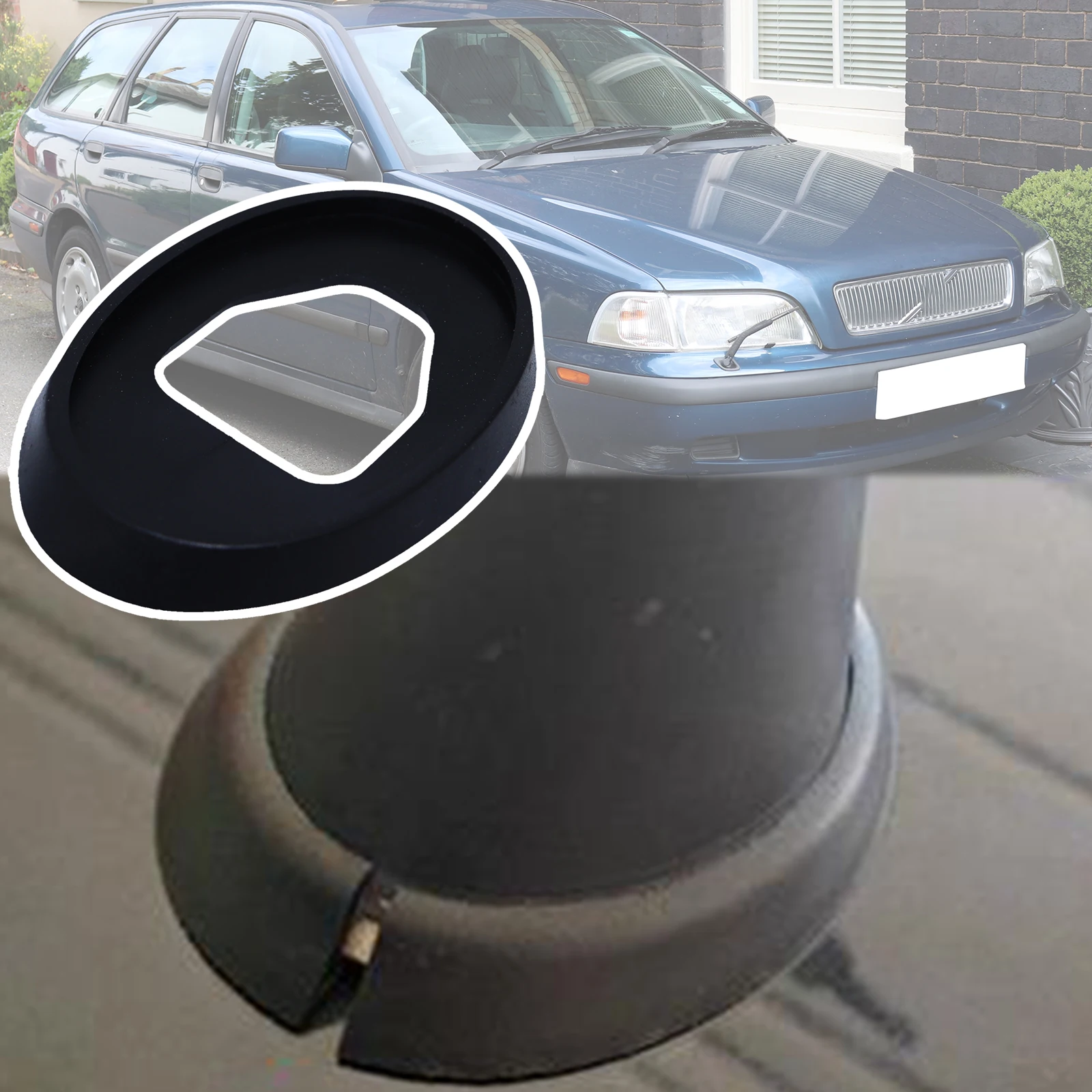 Antena de techo con mástil y junta de goma para Volvo V40 1995-2004