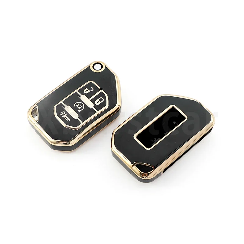 Funda TPU bordada en oro para Jeep Wrangler y Grand Cherokee - imagen 3