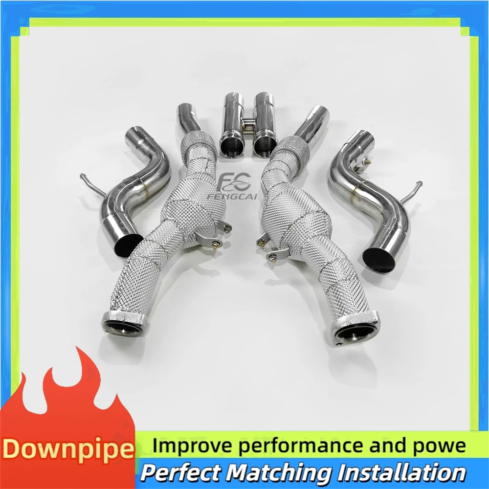 Catalizador deportivo alto flujo Mercedes S500L 4.7T acero inoxidable