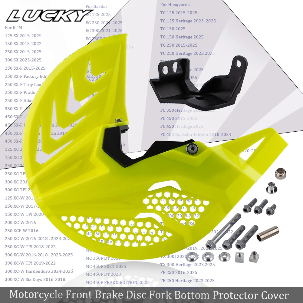 Protección del disco delantero en una motocicleta de enduro