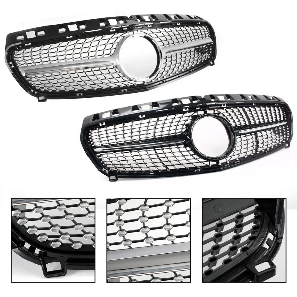 Rejilla delantera Diamond GT - Actualización de parachoques de malla para Mercedes W176 2013-2018 (A180/A200/A260/A45 AMG) - imagen 3