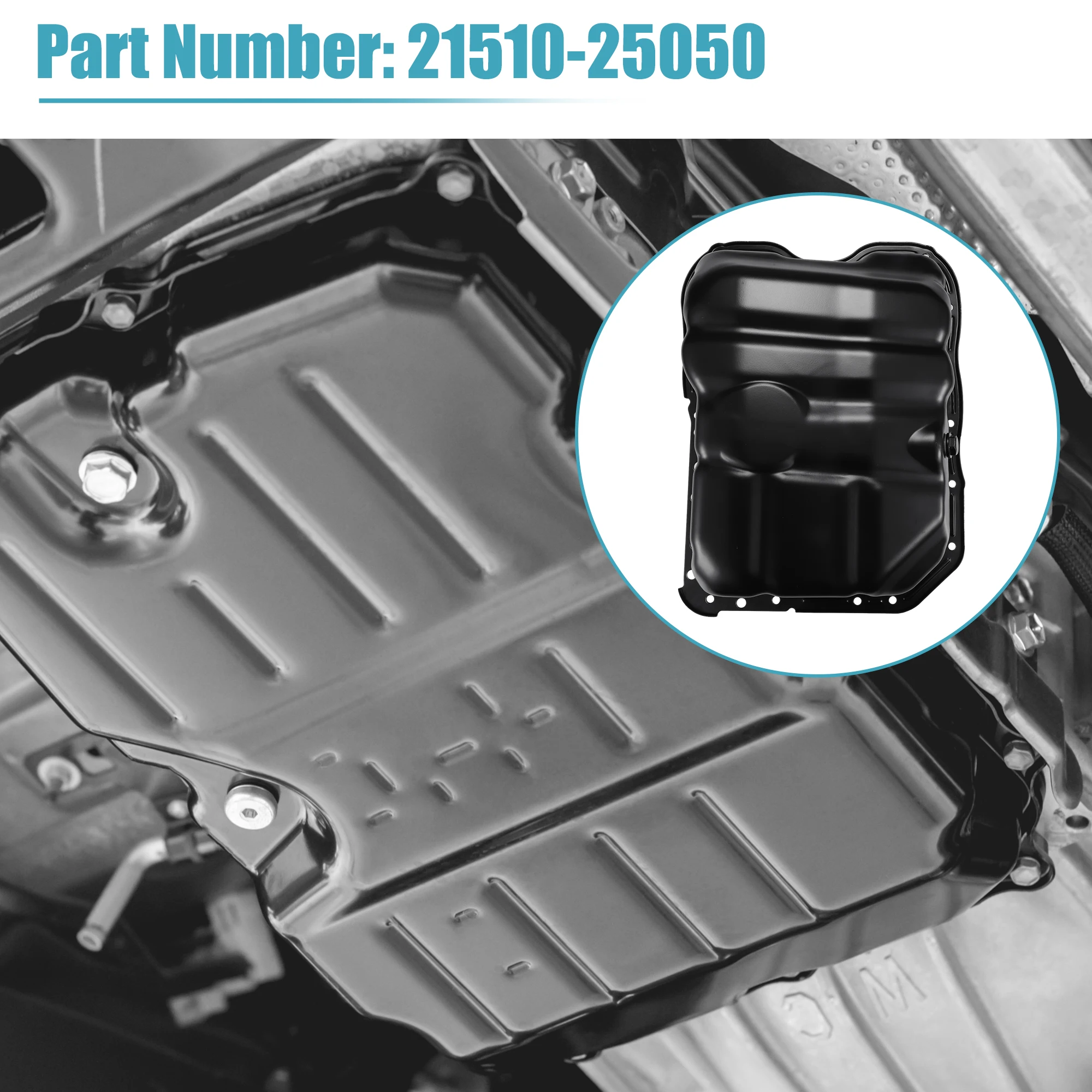 UXCELL 21510-25050 Cárter de aceite para Kia Optima 2013-2016 - imagen 2