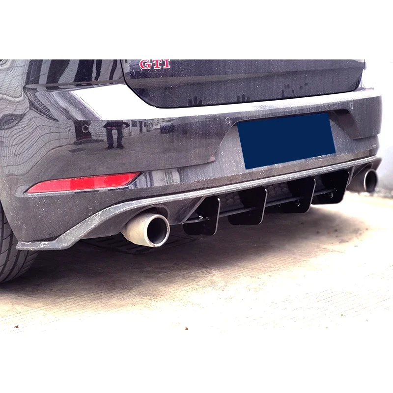 Volkswagen Golf MK7 R GTI Rline Difusor trasero negro 2014-2019 - imagen 3