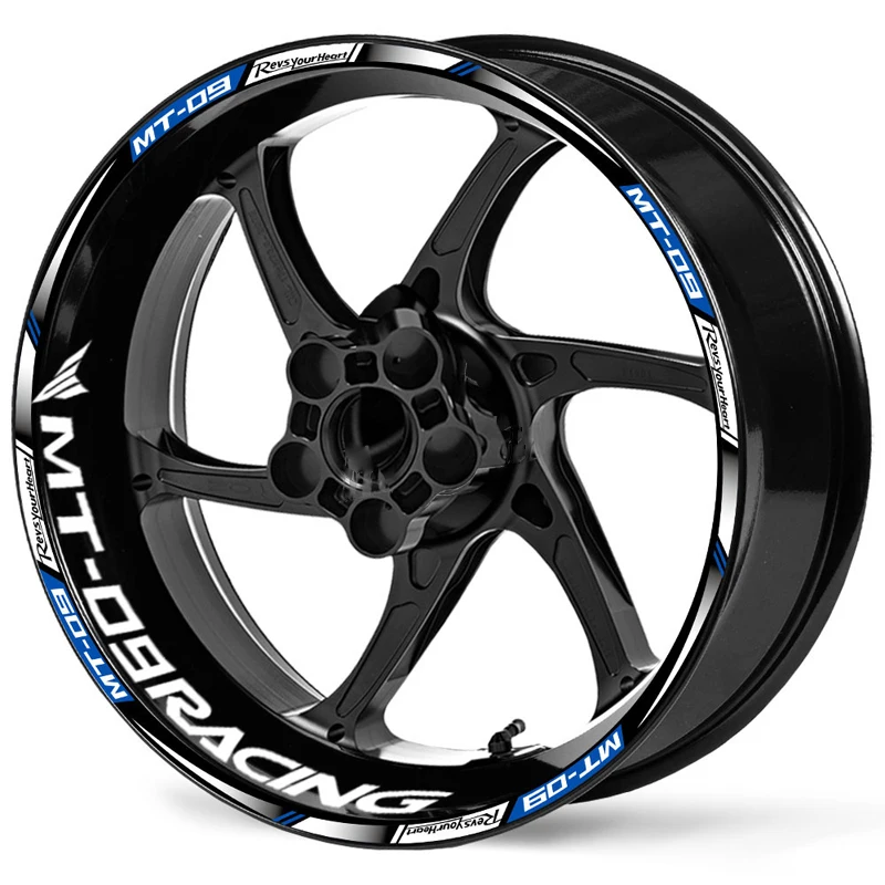 Pegatinas reflectantes Yamaha MT-09 para llanta - imagen 4
