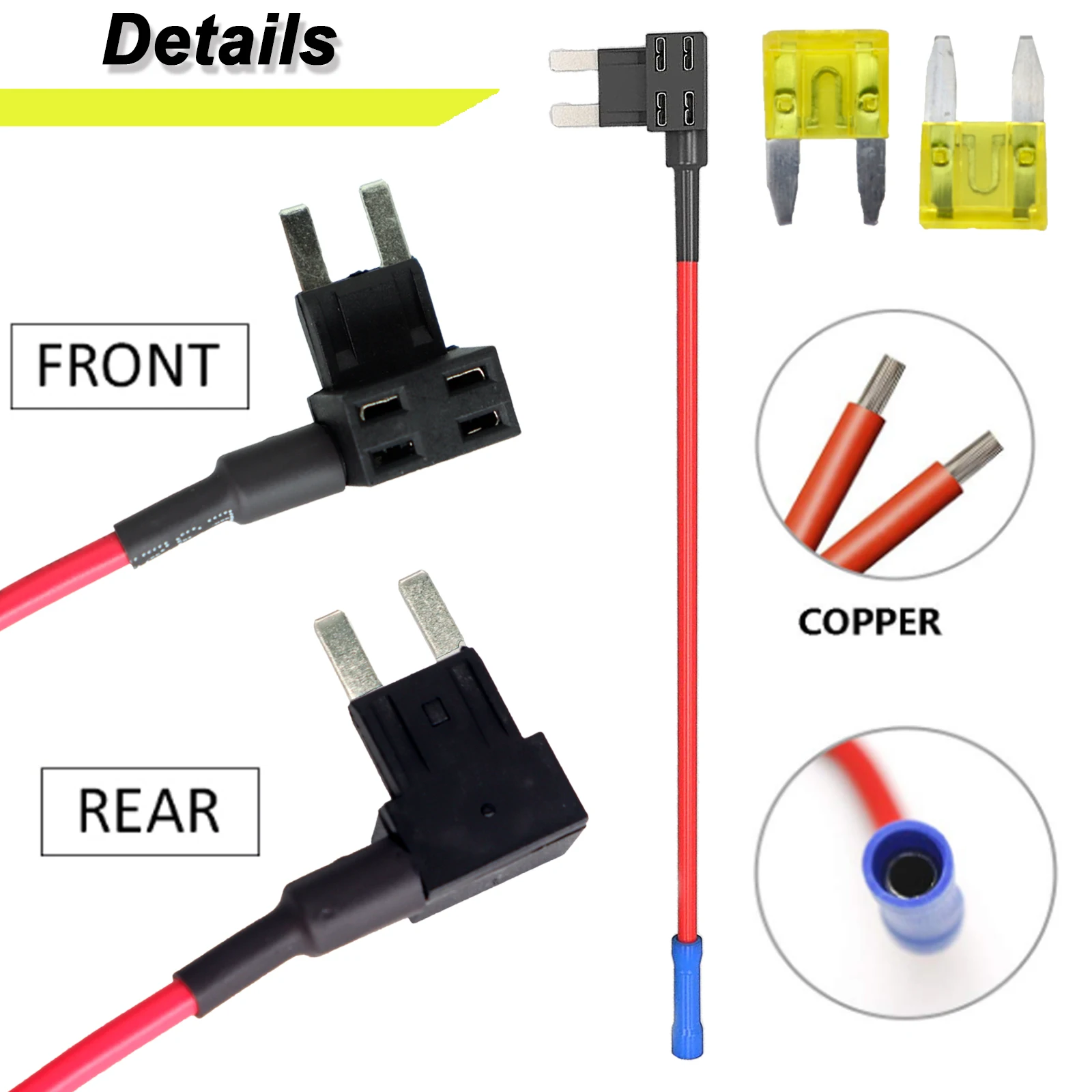 Kit portafusibles Blade 20A 12V-24V universal para coche - imagen 4
