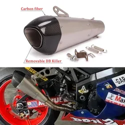 Silenciador escape fibra de carbono 51 mm – Honda/Yamaha/Kawasaki