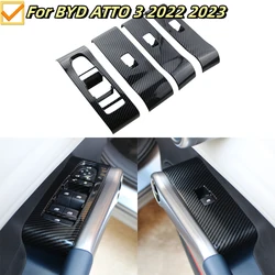 Cubierta de elevalunas efecto carbono para BYD Atto 3 2022-2024, L/RHD