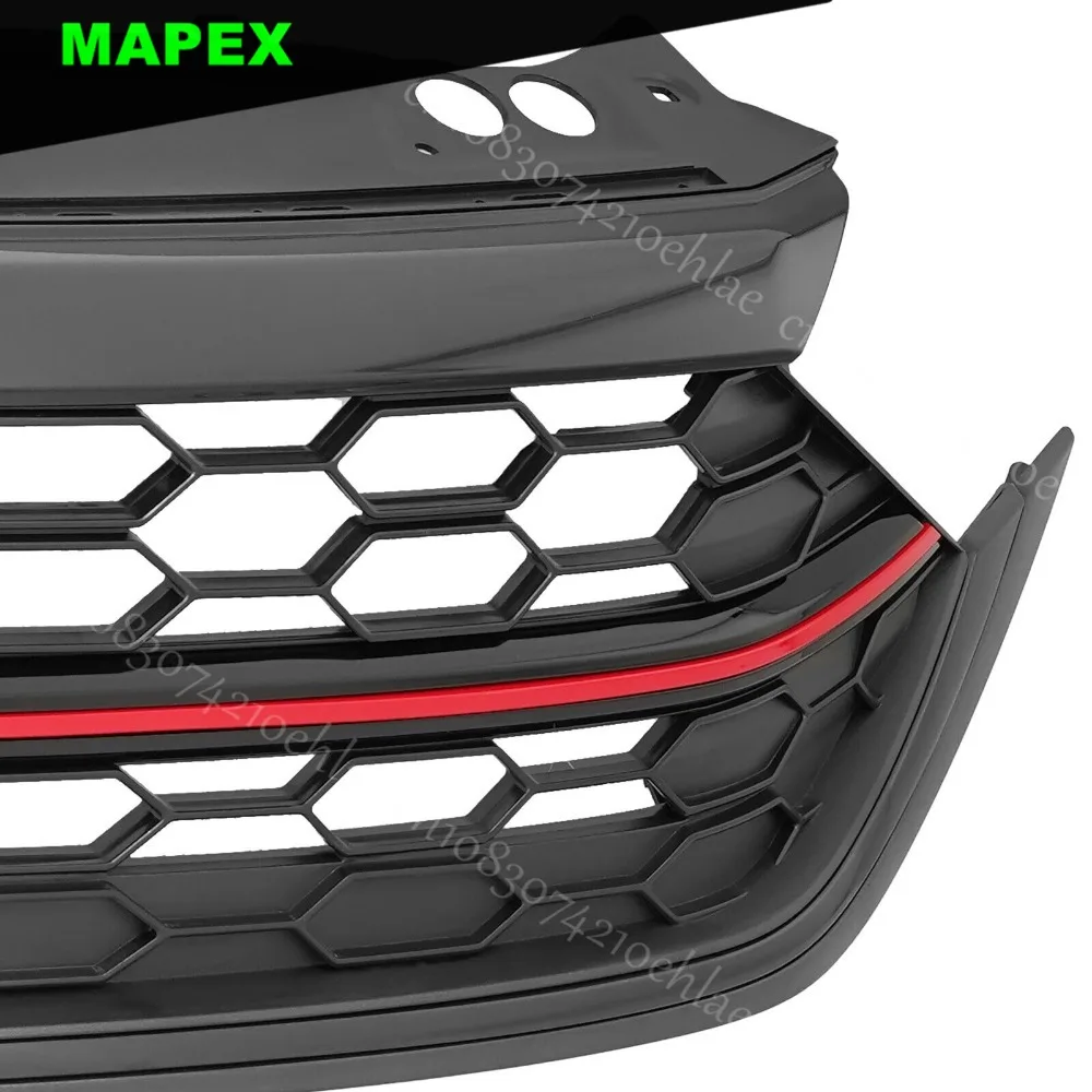 Rejilla Parachoques VW Jetta con Ribete Rojo - imagen 5