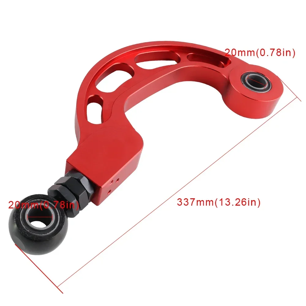 Kit de brazo Camber trasero rojo ajustable para Volkswagen y Audi