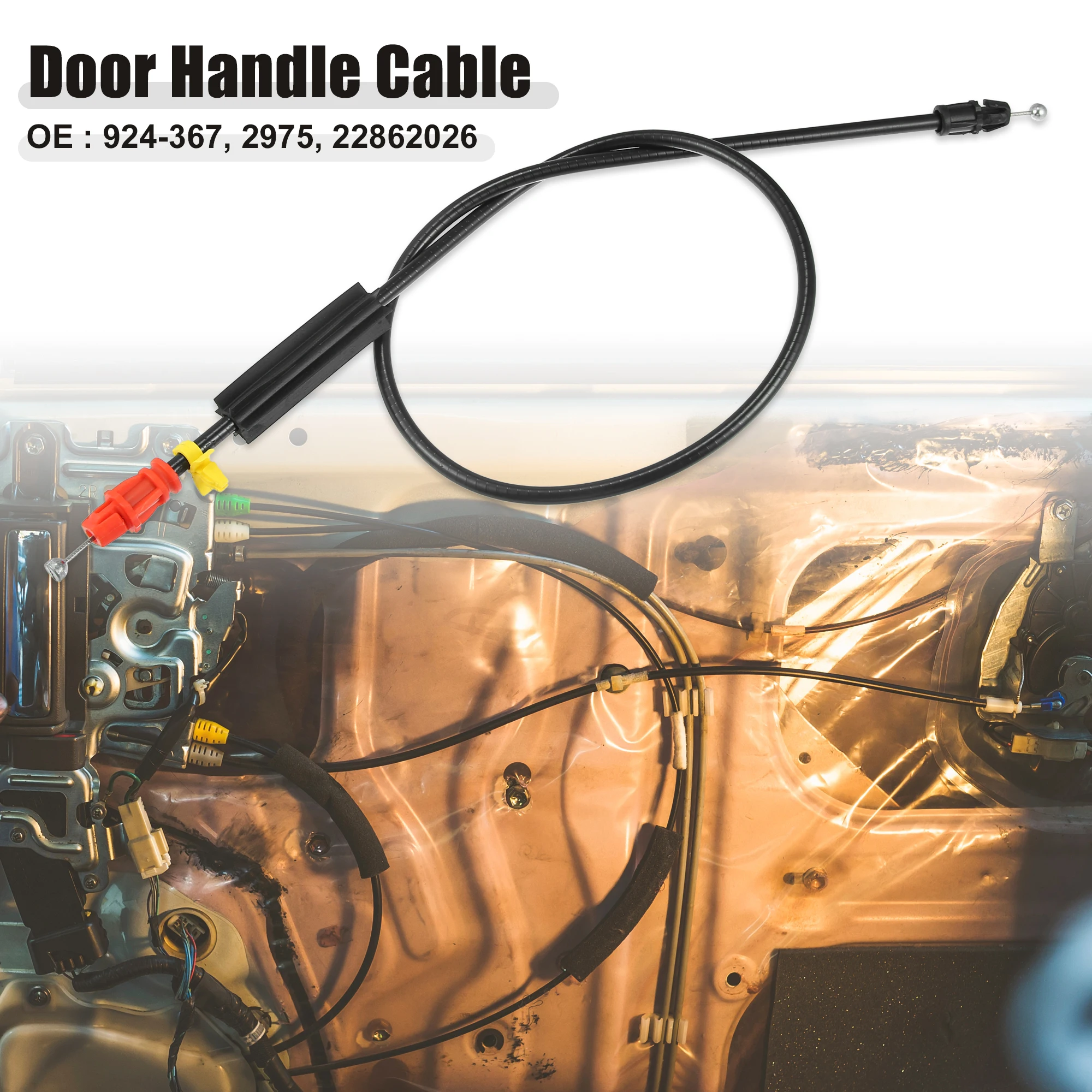 X Autohaux 20833606 Cable de manija de puerta lateral del conductor delantero izquierdo para Cadillac Escalade para Chevrolet para GMC Sierra Yukon