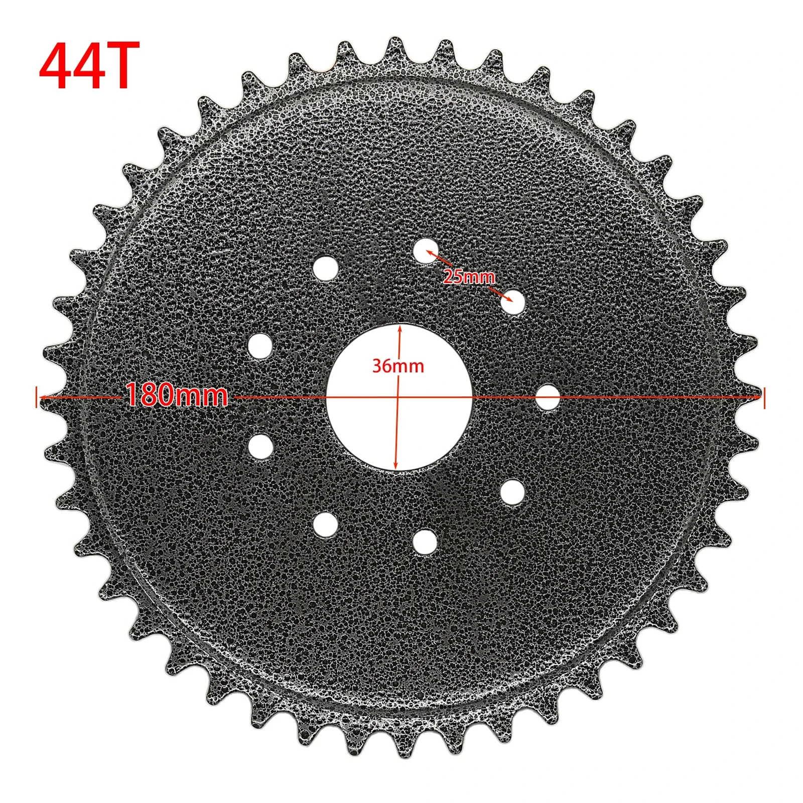 Piñón transmisión trasera con soportes, bici motorizada 49-80 cc - imagen 2