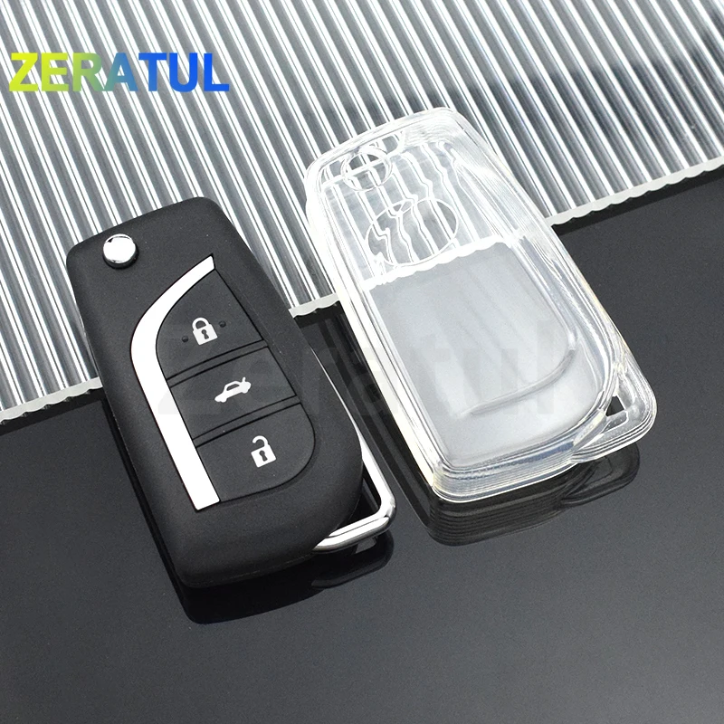Funda transparente de TPU para mando Toyota Hilux, Corolla y RAV4