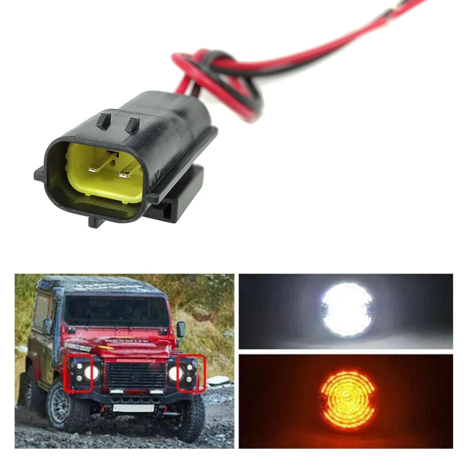 Arnés conector para luz LED frontal Land Rover Defender 90 110 130 - imagen 3
