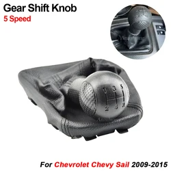 Perilla de cambio de marchas de coche, cubierta de palanca de cambios para Chevrolet Chevy Sail 2009-2014, Selector Manual, accesorios de coche