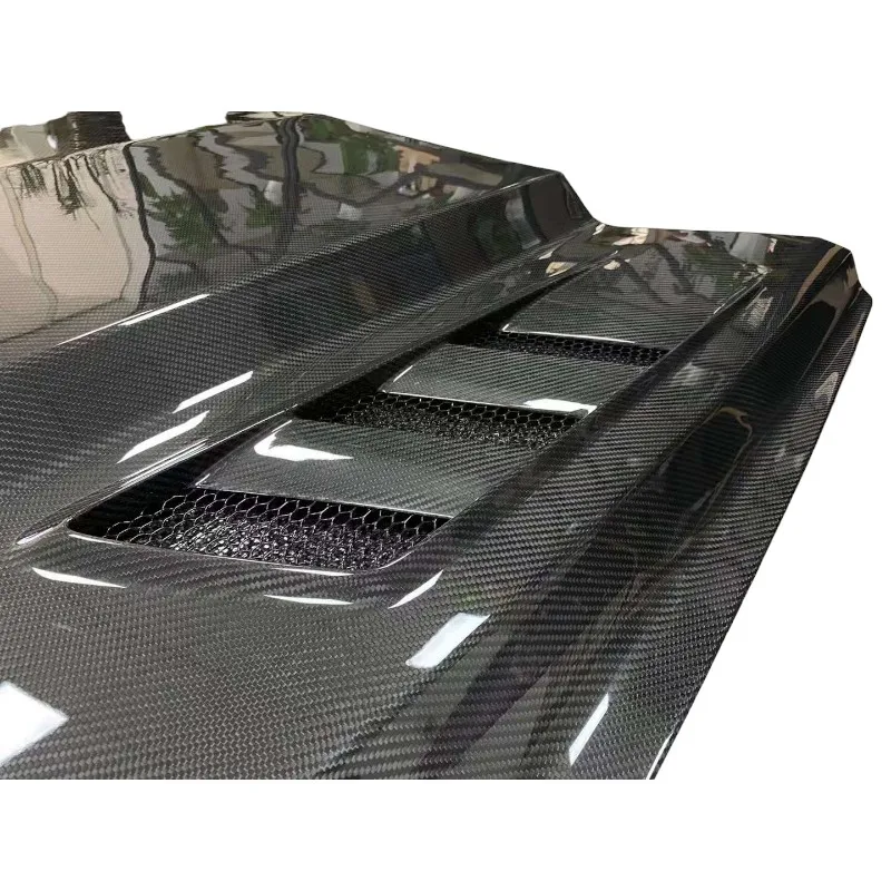 Cubierta de capó de motor fibra de carbono Ford Mustang 2015-2017 - imagen 2