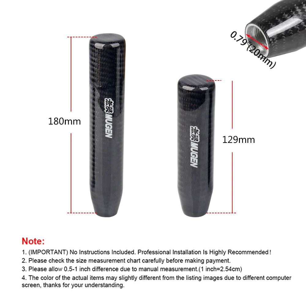 Perilla de cambio JDM universal de fibra de carbono 5/6 velocidades - imagen 5
