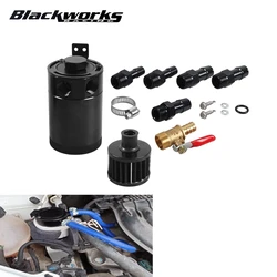 Kit separador de aceite 2 puertos universal – aluminio negro