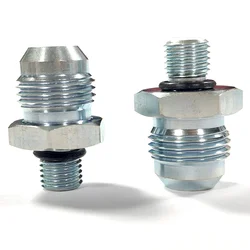 Adaptador roscado AN6 a 5/16-24 para Hydroboost de acero negro