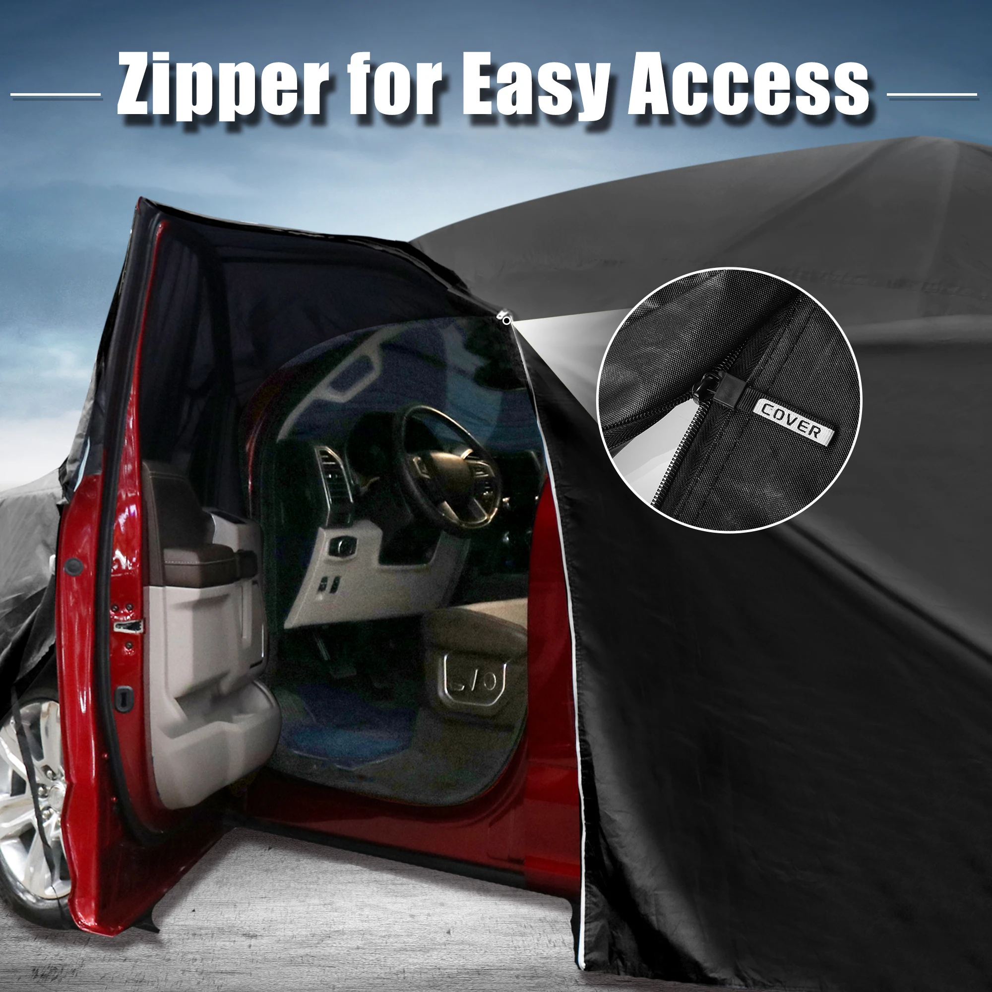 X Autohaux Funda Coche Smart Fortwo 2007-2023 Oxford Impermeable con Cremallera - imagen 5