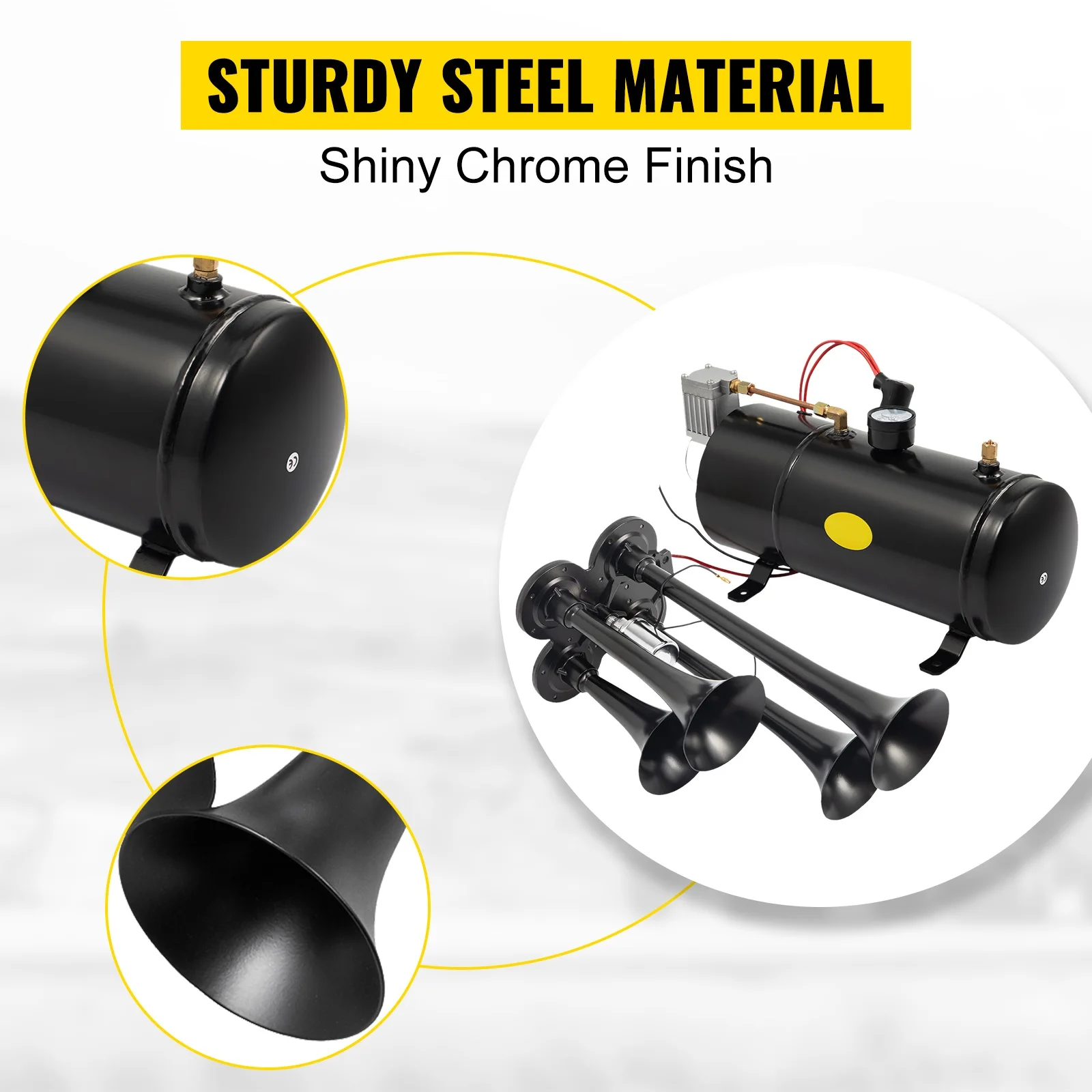 Compresor y tanque para el sistema de bocina de aire 120 PSI