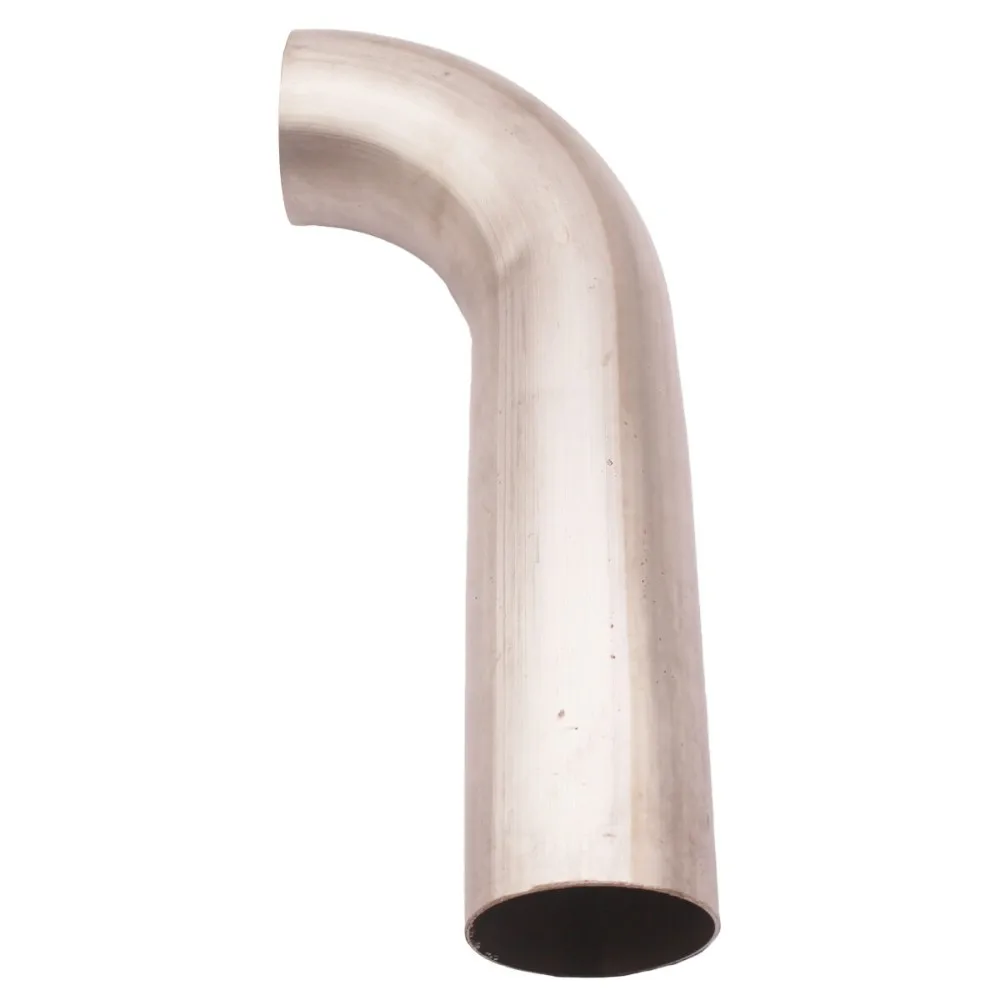 2,5 "1-2/2" OD corto 90 grados de acero inoxidable tubo curvo de escape 16 calibre accesorios de coche