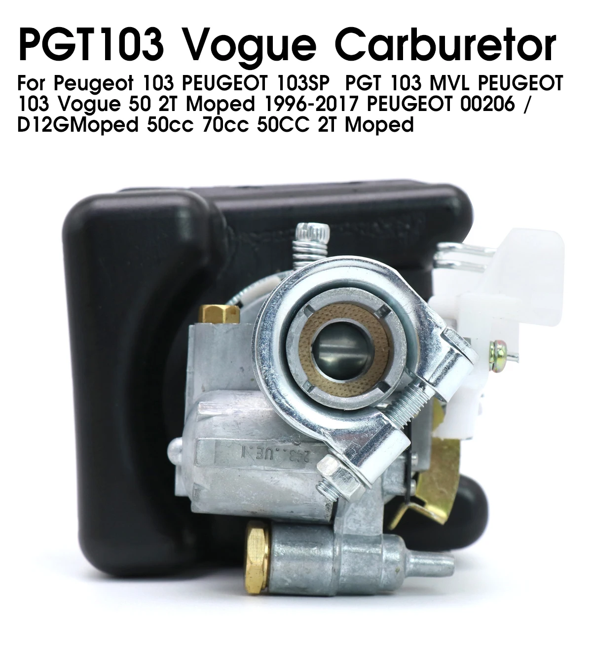 Carburador ZSDTRP de 12 mm con filtro de aire para Peugeot 103 y Vogue - imagen 5