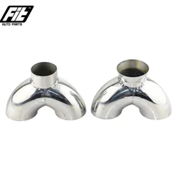 Conector Tubo Escape en Y Universal Acero Inoxidable 2 a 2,5 Pulgadas