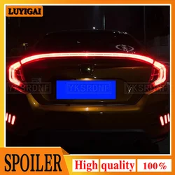 Alerón trasero LED con luz de freno para Honda Civic 2016-2017