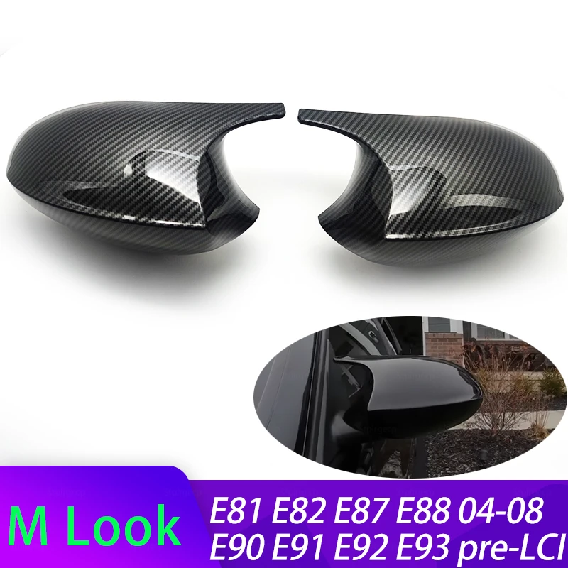 Tapa retrovisor lateral de fibra de carbono brillante BMW Serie 3 E90-E93
