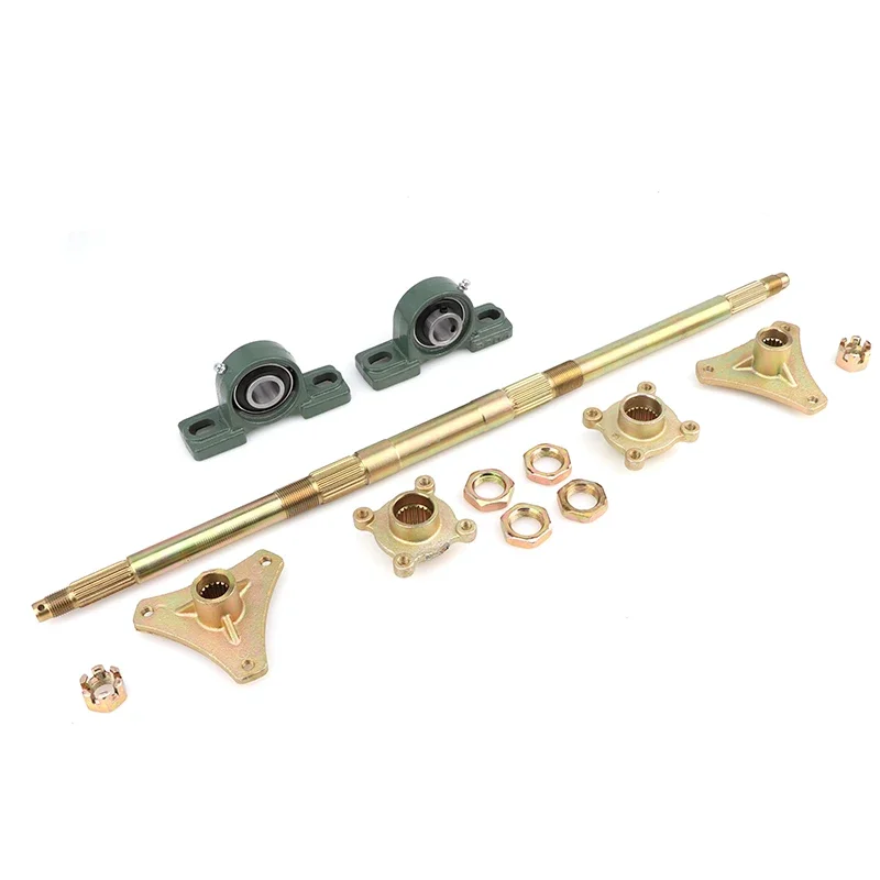Eje trasero con rodamiento UCP204 y cubo de rueda para Go kart ATV UTV - imagen 2