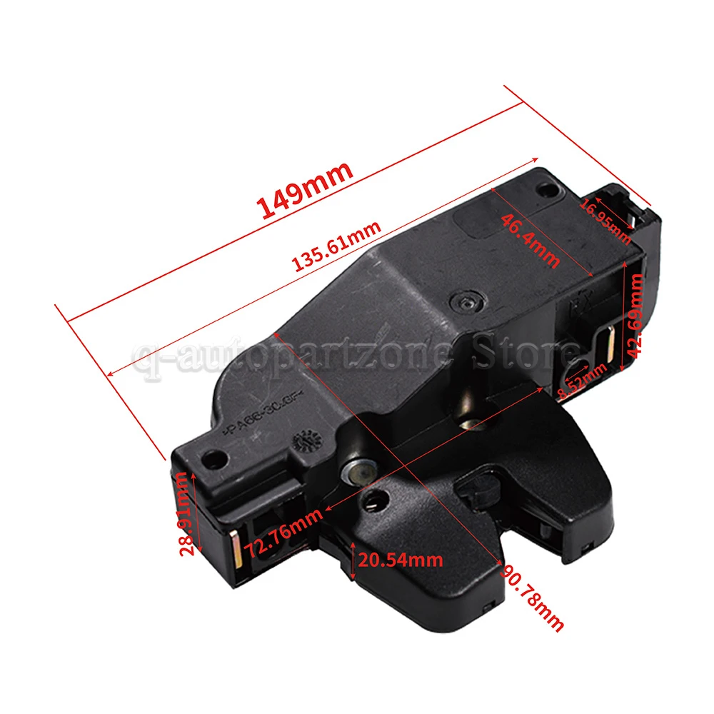 9652301980 Cerradura portón trasero Citroën C4 I 2004-2008 - imagen 2