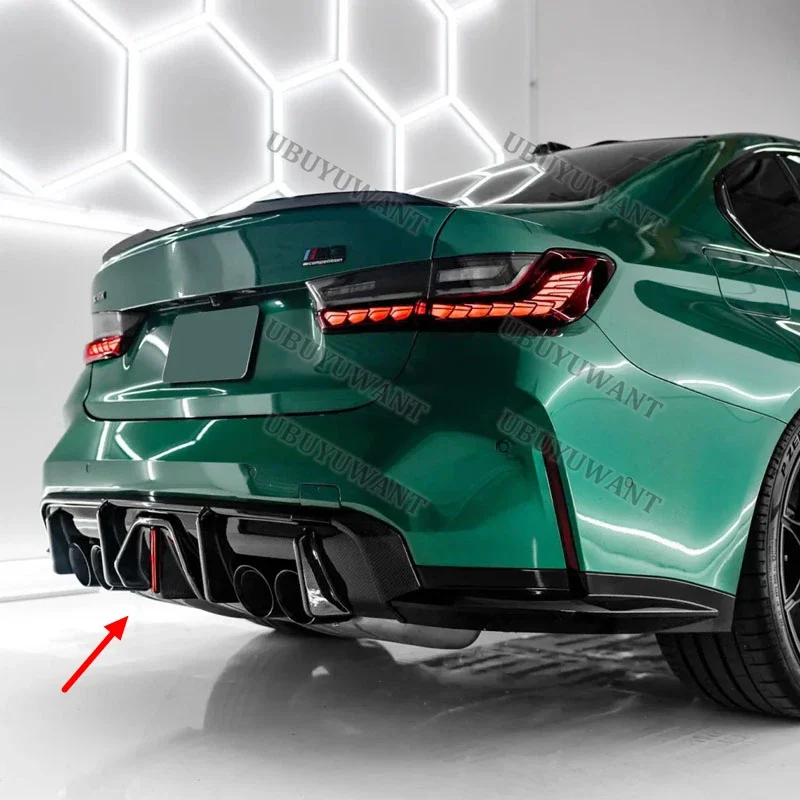 Difusor trasero de carbono para BMW M3 G80 y M4 G82/G83 – perfil bajo - imagen 4
