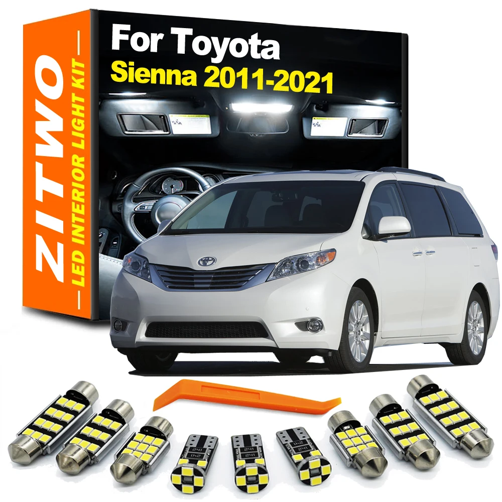 Kit de bombilla LED Canbus interior ZITWO para Toyota Sienna 2011-2021