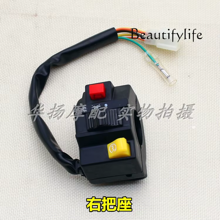 Interruptor combinado de manija izquierda y derecha de motocicleta SJ110-E-F - imagen 3