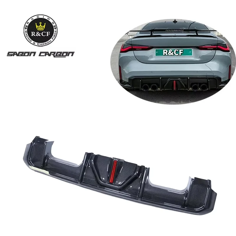 Difusor trasero de carbono LED para BMW M3 G80 y M4 G82/G83 desde 2021