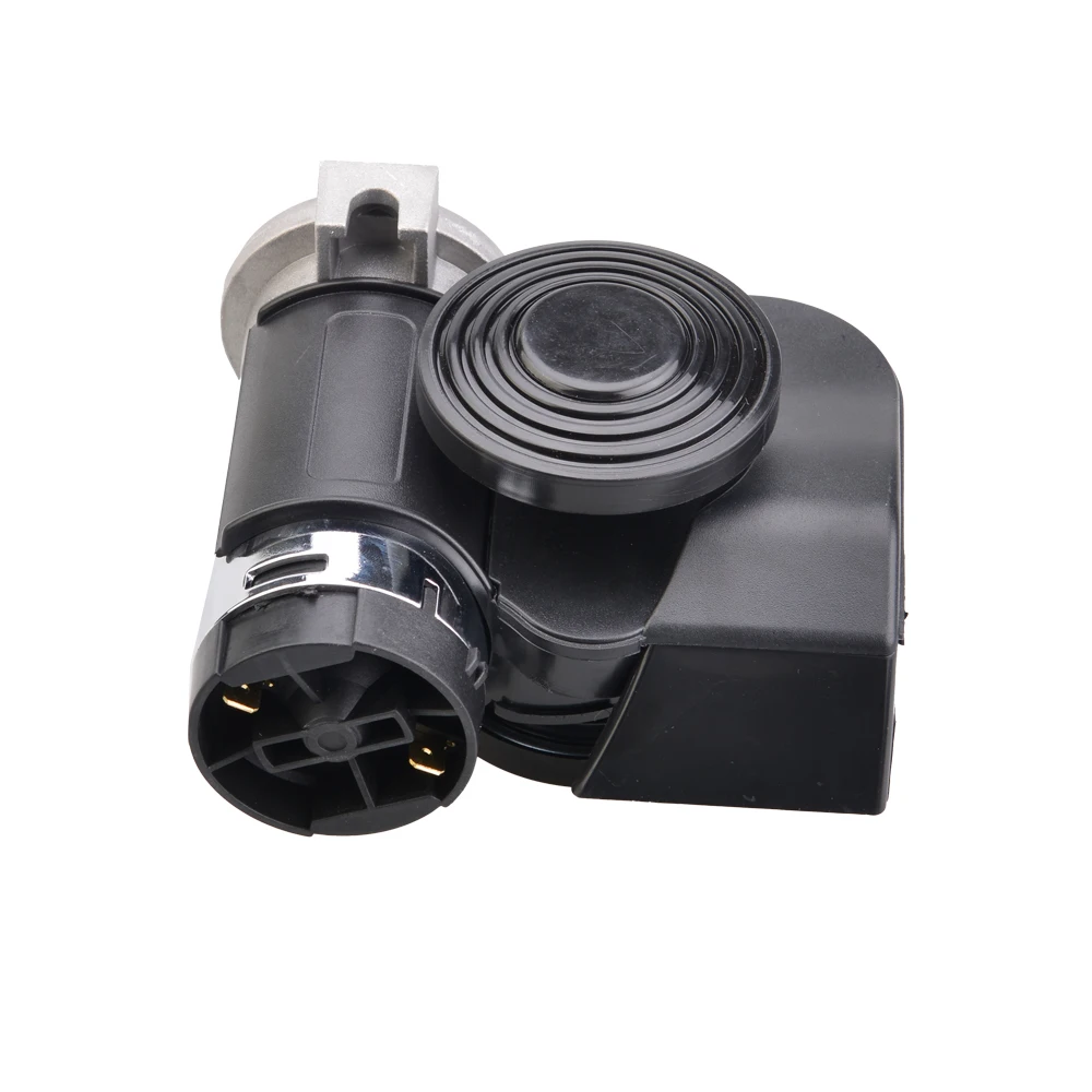 Bocina de aire doble 12 V negra para coche, moto y SUV - imagen 3